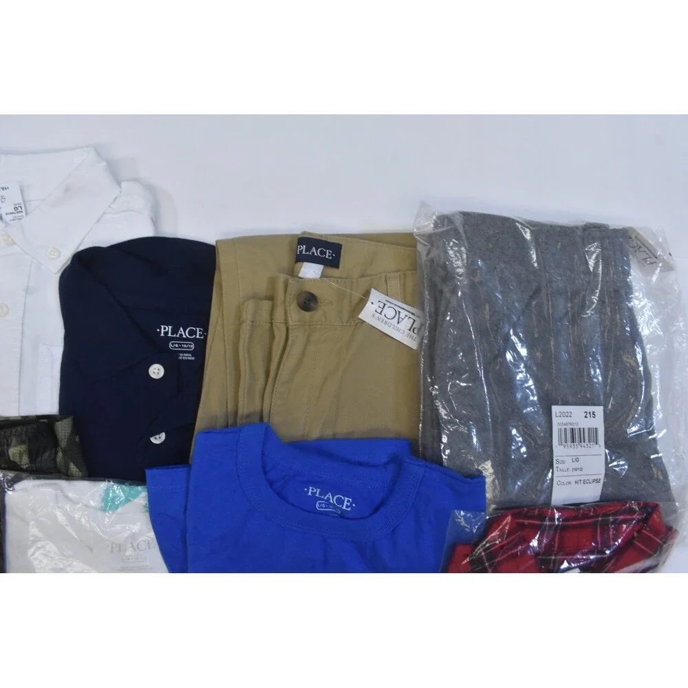 The Childrens Place Bulk Lot Of 10 Boys Size Large 10/12 Mix Season Tops Bottoms